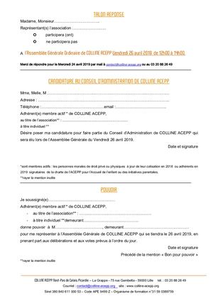 Talon,candidature, Pouvoir Ag Colline