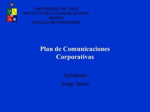 Plan Comunicaciones