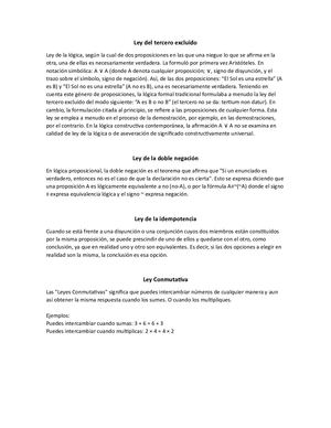 Ley Del Tercero Excluido