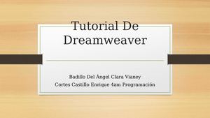 Tutorial de dreamweaver