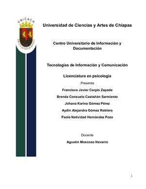 Areas del Cuid (UNICACH)