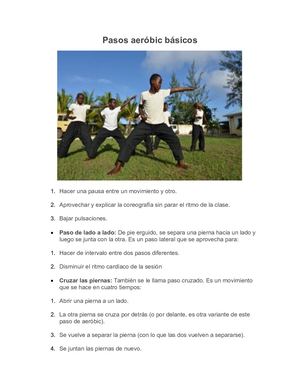 Pasos Aeróbico Básicos