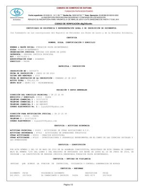 Camara De Comercio 2019