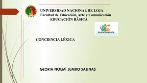 Conciencia Léxica