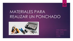 Materiales para realizar un ponchado
