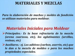 Materiales Y Mezclas