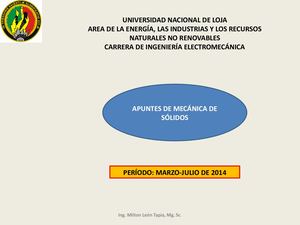 Apuntes De Mecánica De Sólidos