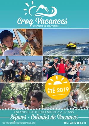 Colonies - Été 2019 Croq Vacances