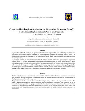 un Generador de Van de Graaff