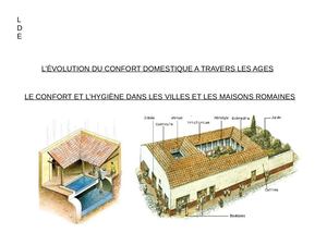 LE CONFORT ET L’HYGIÈNE DANS LES VILLES ET LES MAISONS ROMAINES
