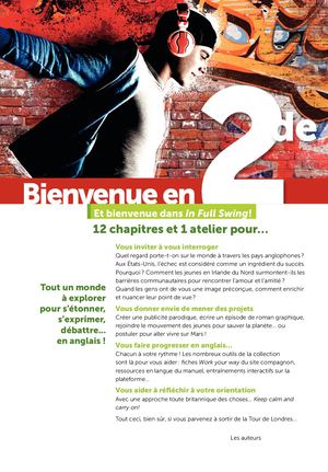 In Full Swing 2de Sommaire