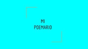 Mi Poemario
