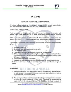 ACTA ASAMBLEA ORDINARIA