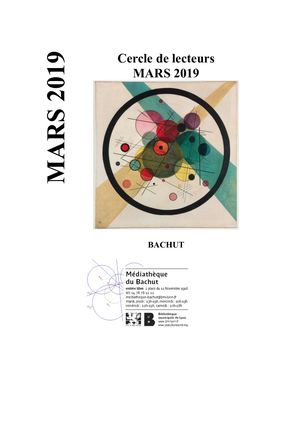 Cercle De Lecteurs- Mars 2019 -mediathèque du bachut