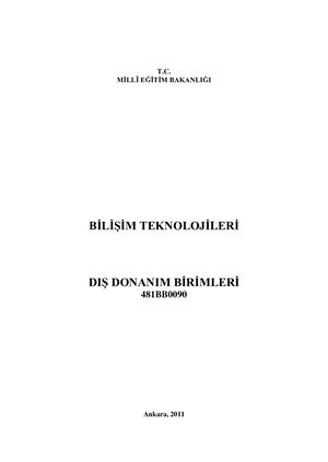 Dış Donanım Birimleri