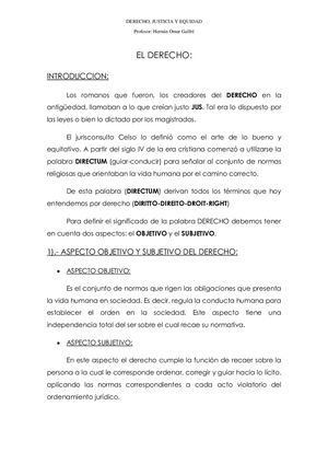 Derecho Justicia Y Equidad Libro 6to A