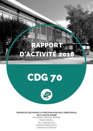 Cdg 70 Rapport D'activité 2018