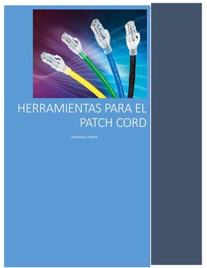 Herramientas Para El Patch Cord