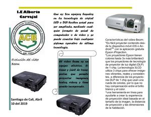 EL VIDEO BEAM TRABAJO DE INFORMATICAS