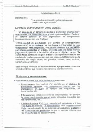 La unidad de producción en los sistemas de producción agropecuarios