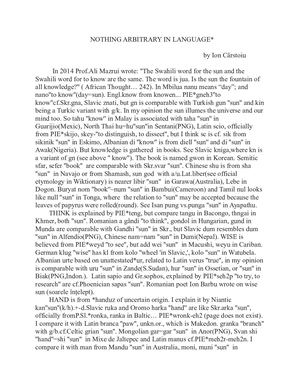 Nothing Arbitrary In Language (1)