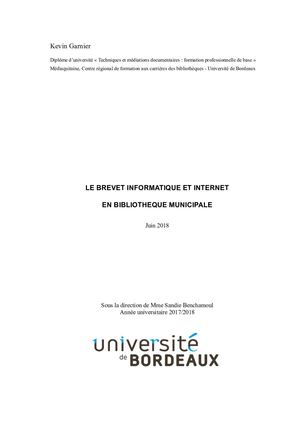 Le B2i Adulte en bibliothèque municipale