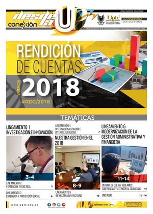 Rendición de Cuentas UPTC Vigencia 2018