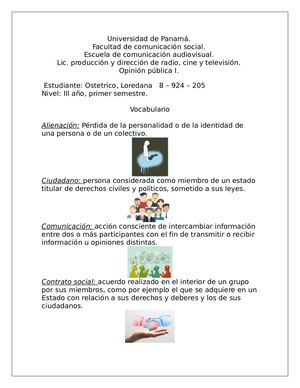 Vocabulario I