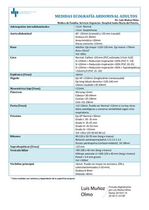 Medidas Ecográficas Abdomen