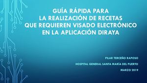 Guia Rapida Para Hacer Recetas Con Visado Electrónico En Diraya