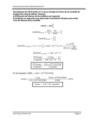Ejercicios de QUIMICA GENERAL: Energia De Plank Igualacion De Reacciones Configuración Electrónica Y Enlances Quimicos Por Danny Joaquín Flores Cruz