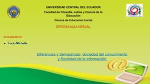 Diferencias Y Semejanzas De La Sociedad Del Conocimiento Y Sociedad De La Información