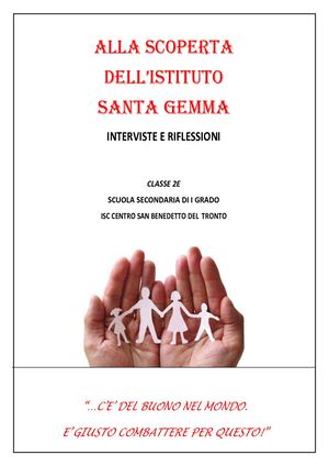 ALLA SCOPERTA  DELL’ISTITUTO S. GEMMA