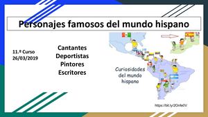 Personajes Famosos Del Mundo Hispano