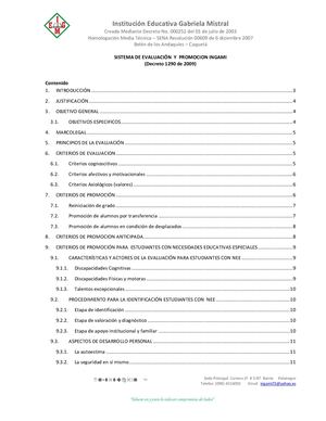 Sistema Evaluacion- INGAMI