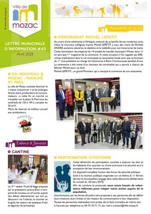 Mairie Mozac Lettre Municipale 43 Light