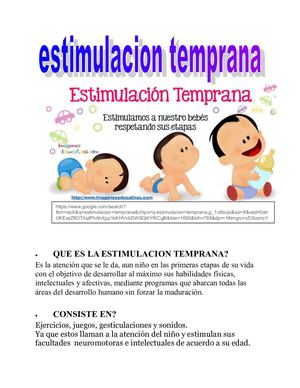 Estimulacion Tempranaa