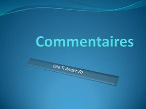 Commentaires Ti Amzer Zo