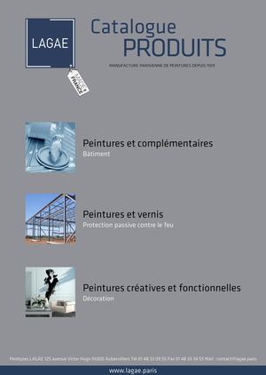 Catalogue Peintures Lagae 2018