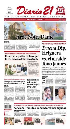 Diario 21 - 16 Abril 2019