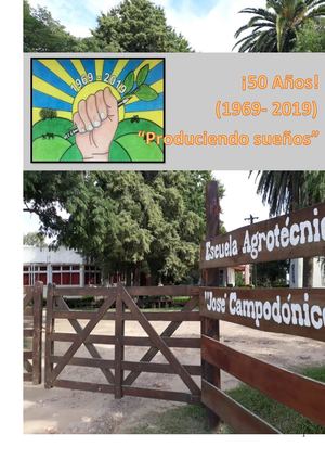 Revista 50 Años Esc Agro Chajari