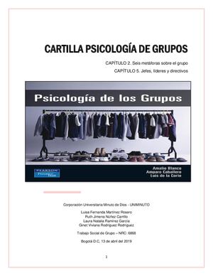 Cartilla Psicología De Grupos