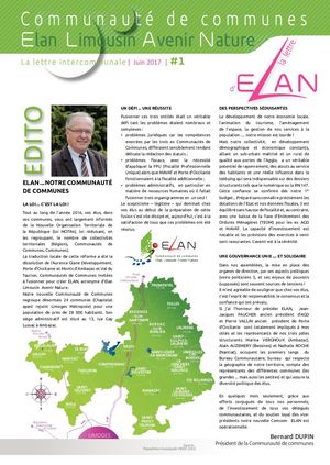 Lettre Intercommunale ELAN #1