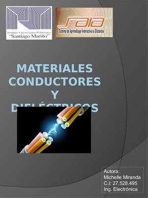 Materiales Conductores Y Dieléctricos