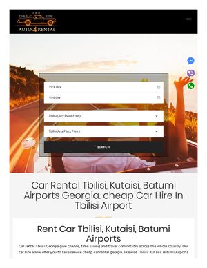 Car Rental Tbilisi, Car Rental Georgia, Rent Car Tbilisi Auto4rental Com