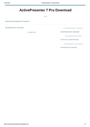 Active Presenter 7 Pro Download Product Key