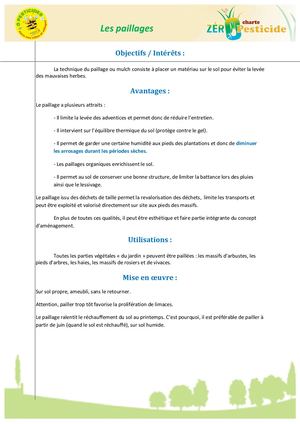 Fiche Technique 8 Paillage