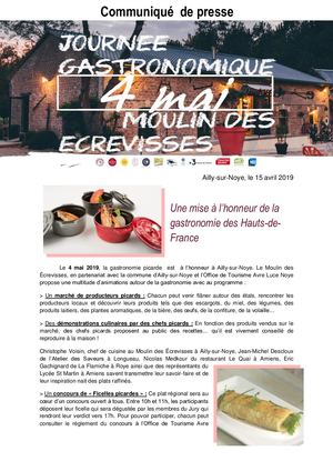 Journée Gastronomique - Moulin Des Ecrevisses 4 Mai 2019