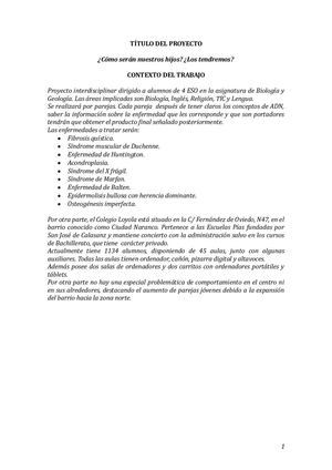 ¿Cómo serán nuestros hijos? ¿Los tendremos?