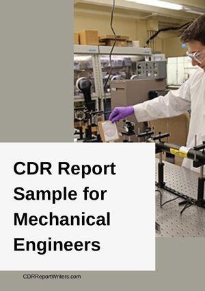 Cdr Sample Mechanical Engineers
